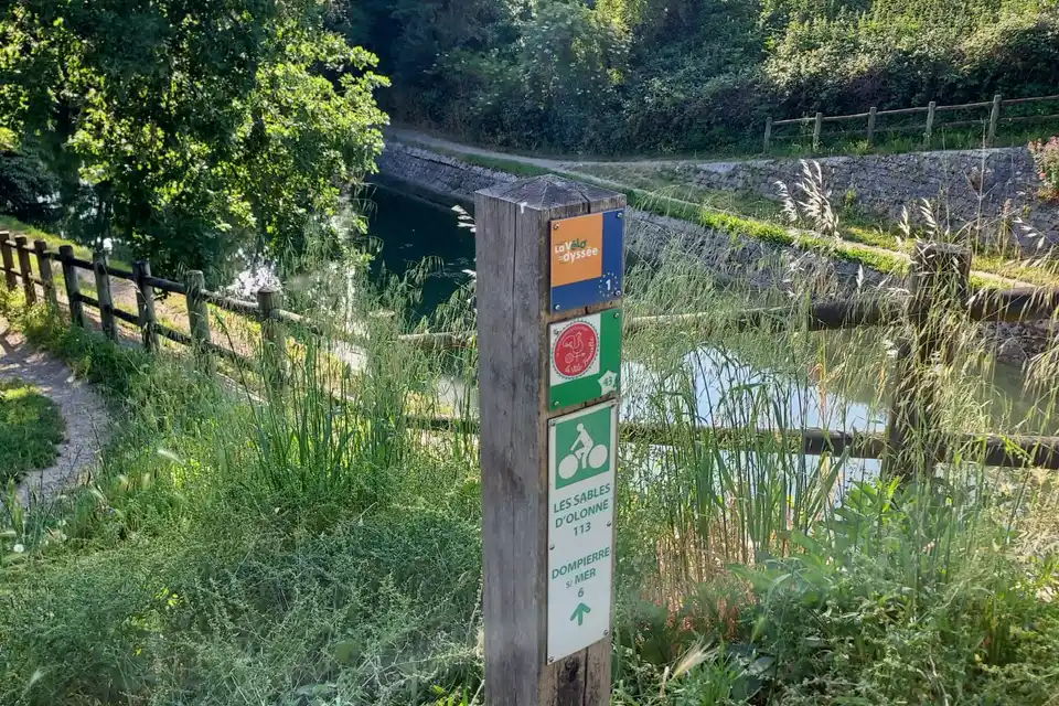 Balades à vélo le long du canal de Rompsay