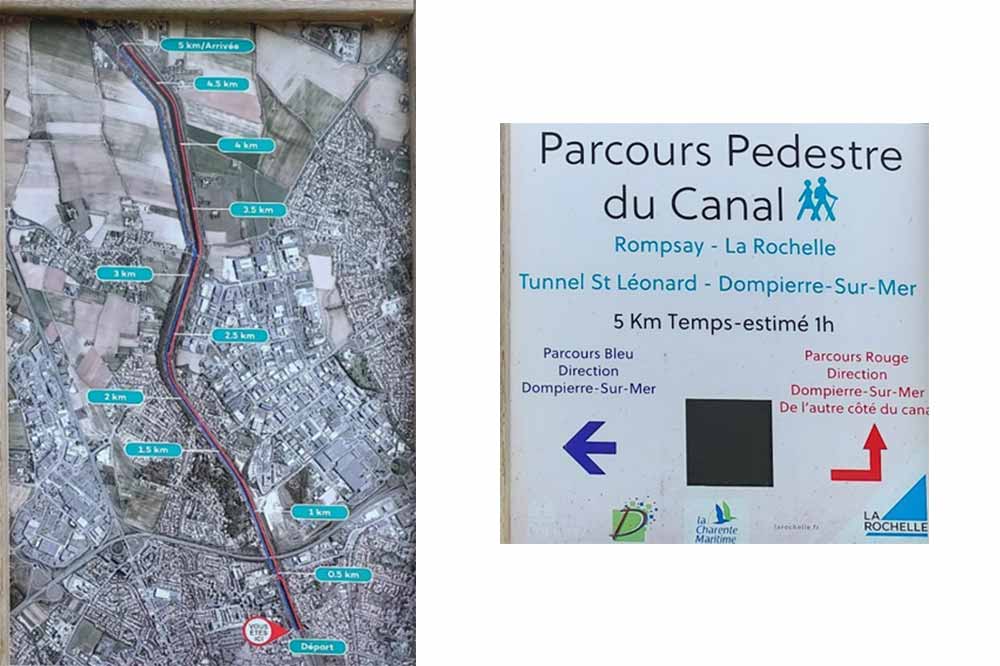 Parcours pédestre canal de Rompsay